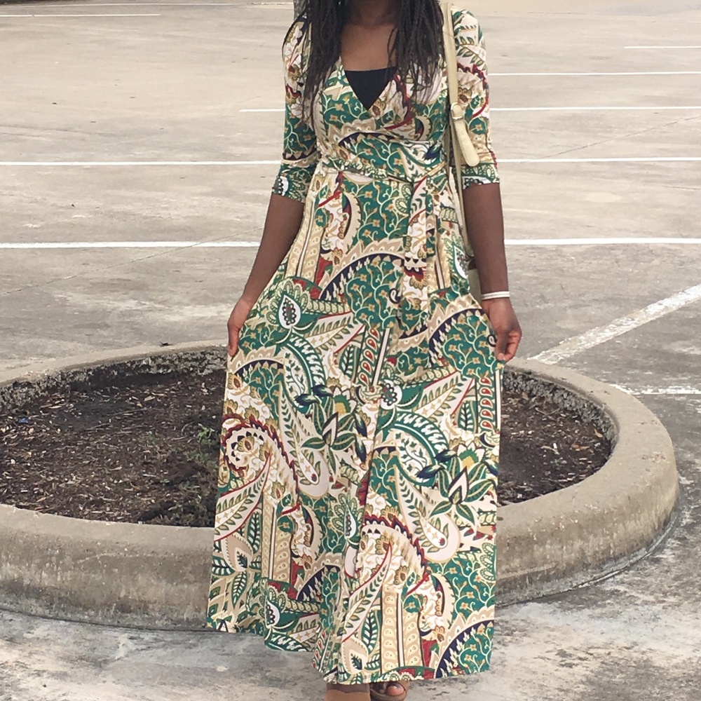 NEW Maxi Dress with 3/4 sleeves